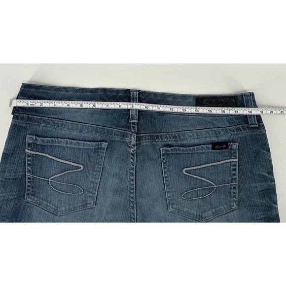 Seven7 Women Size 16 Blue Jeans Denim Skinny Fit Medium Wash Classic Fall Winter - Picture 7 of 12
